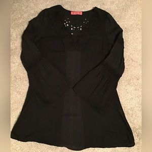Black detailed tunic